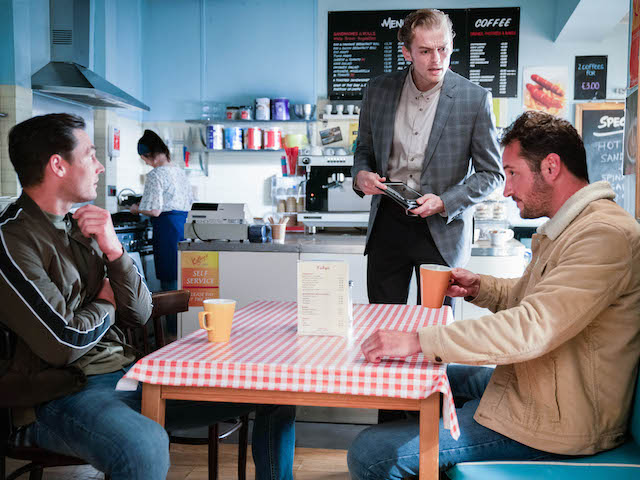 Zack, Peter and Martin on EastEnders on October 5, 2021