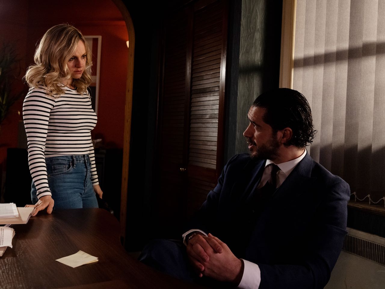 Sarah and Adam on Coronation Street on June 12, 2023