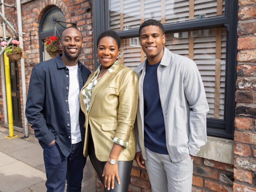 Michael Bailey, Dee-Dee Bailey and James Bailey for Coronation Street