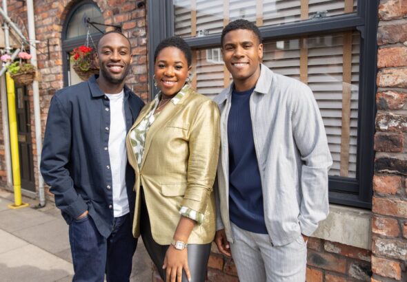 Michael Bailey, Dee-Dee Bailey and James Bailey for Coronation Street