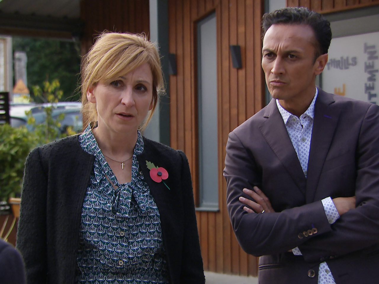 Laurel and Jai on Emmerdale on November 9, 2023