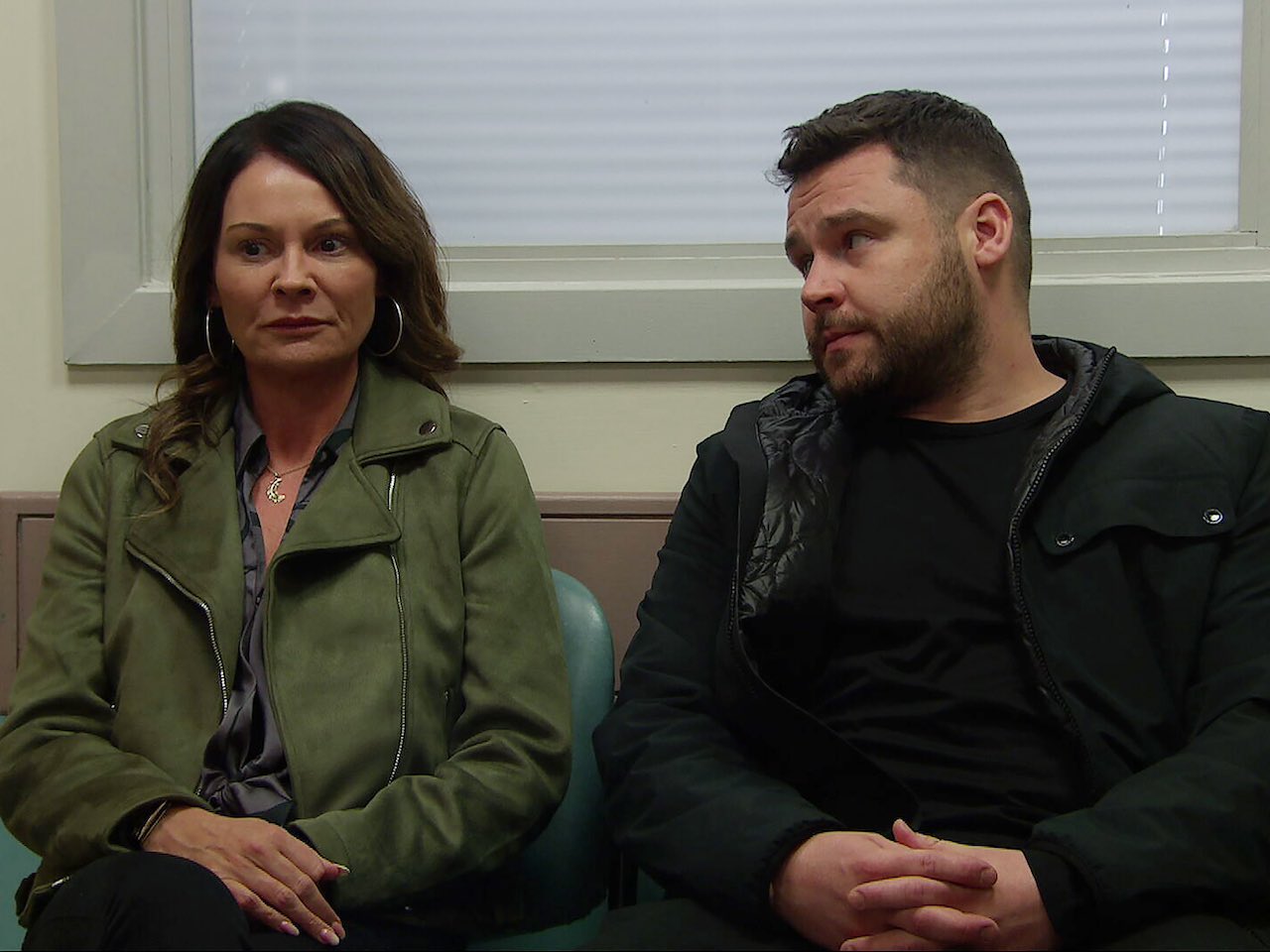 Chas and Aaron on Emmerdale on March 4, 2024
