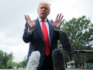 Donald Trump at the White House on July 31, 2020