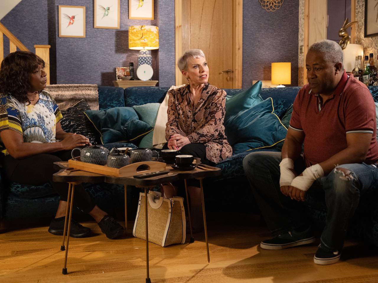 Debbie, Ed and Aggie on Coronation Street on July 20, 2022
