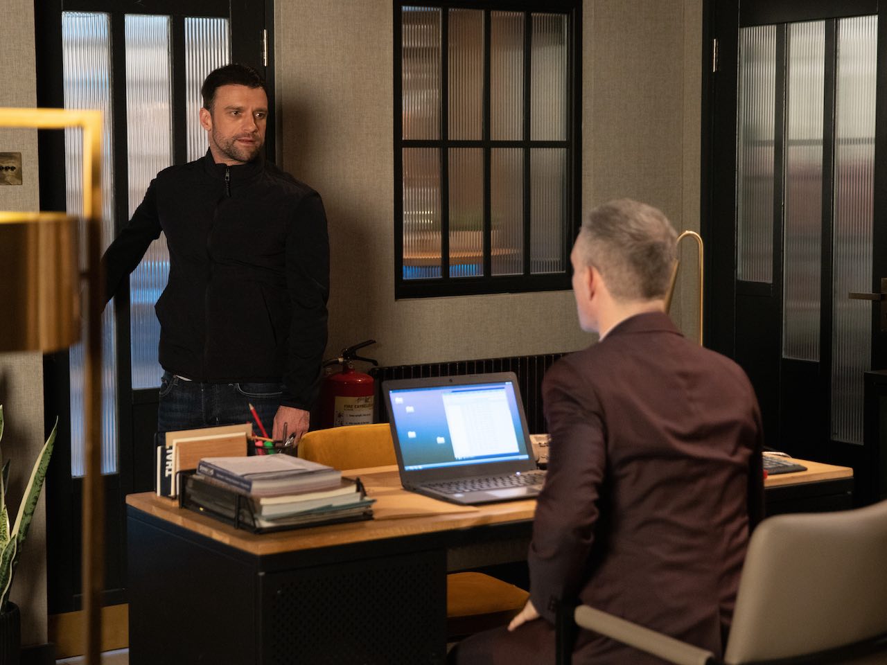Damon and Nick on Coronation Street on March 22, 2023
