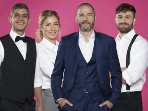 Merlin Griffiths, Cici Coleman, Fred Sirieix and Grant Urquhart for Teen First Dates