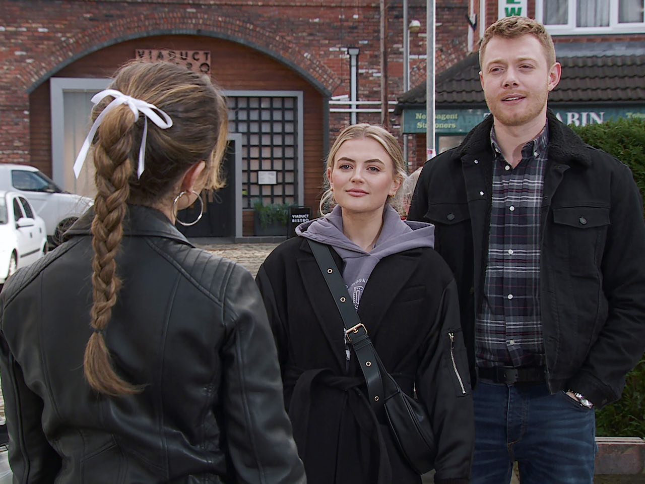 Daisy, Bethany and Daniel on Coronation Street on April 1, 2024