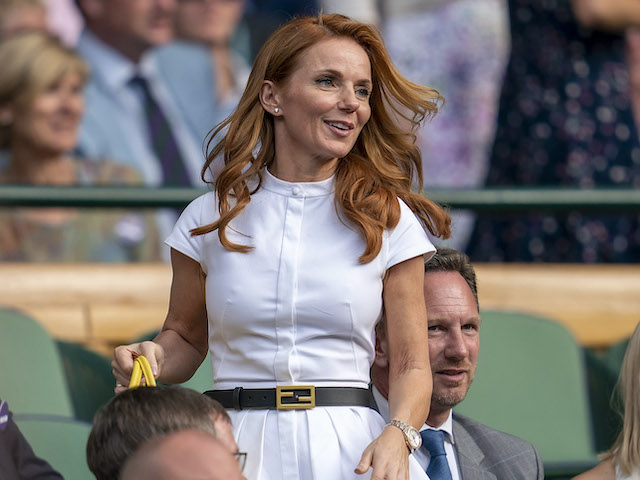 Geri Horner at Wimbledon in London on July 5, 2019