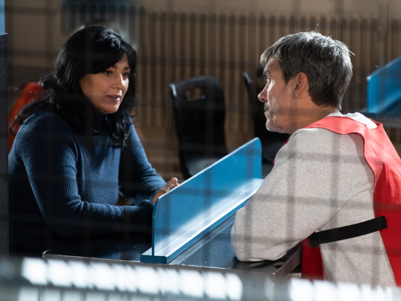 Moira visits Cain in prison on Emmerdale on November 14, 2022