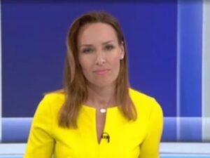 Isabel Webster presenting on Sky News