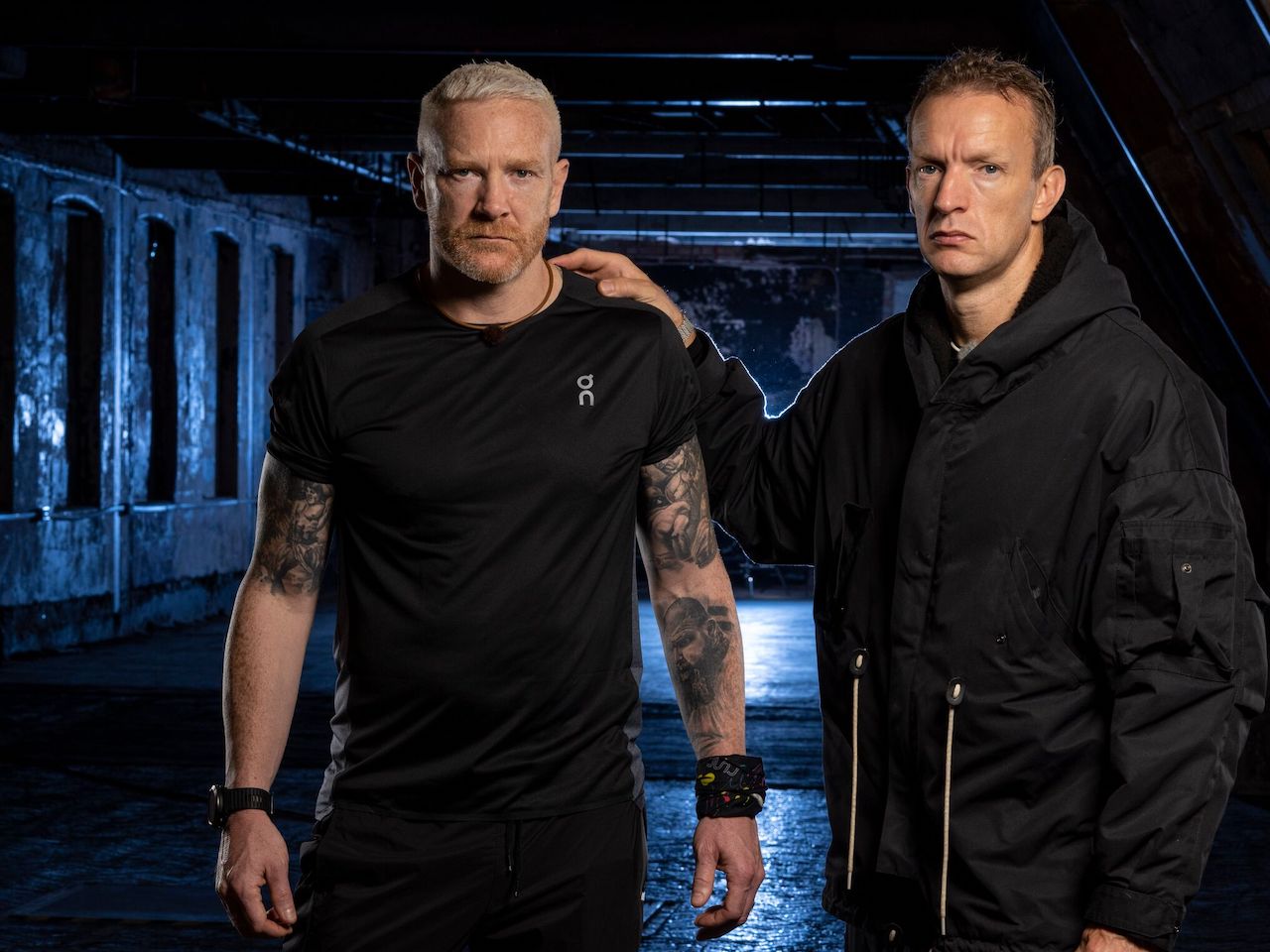 Iwan Thomas and Richard Whitehead in Celebrity Hunted