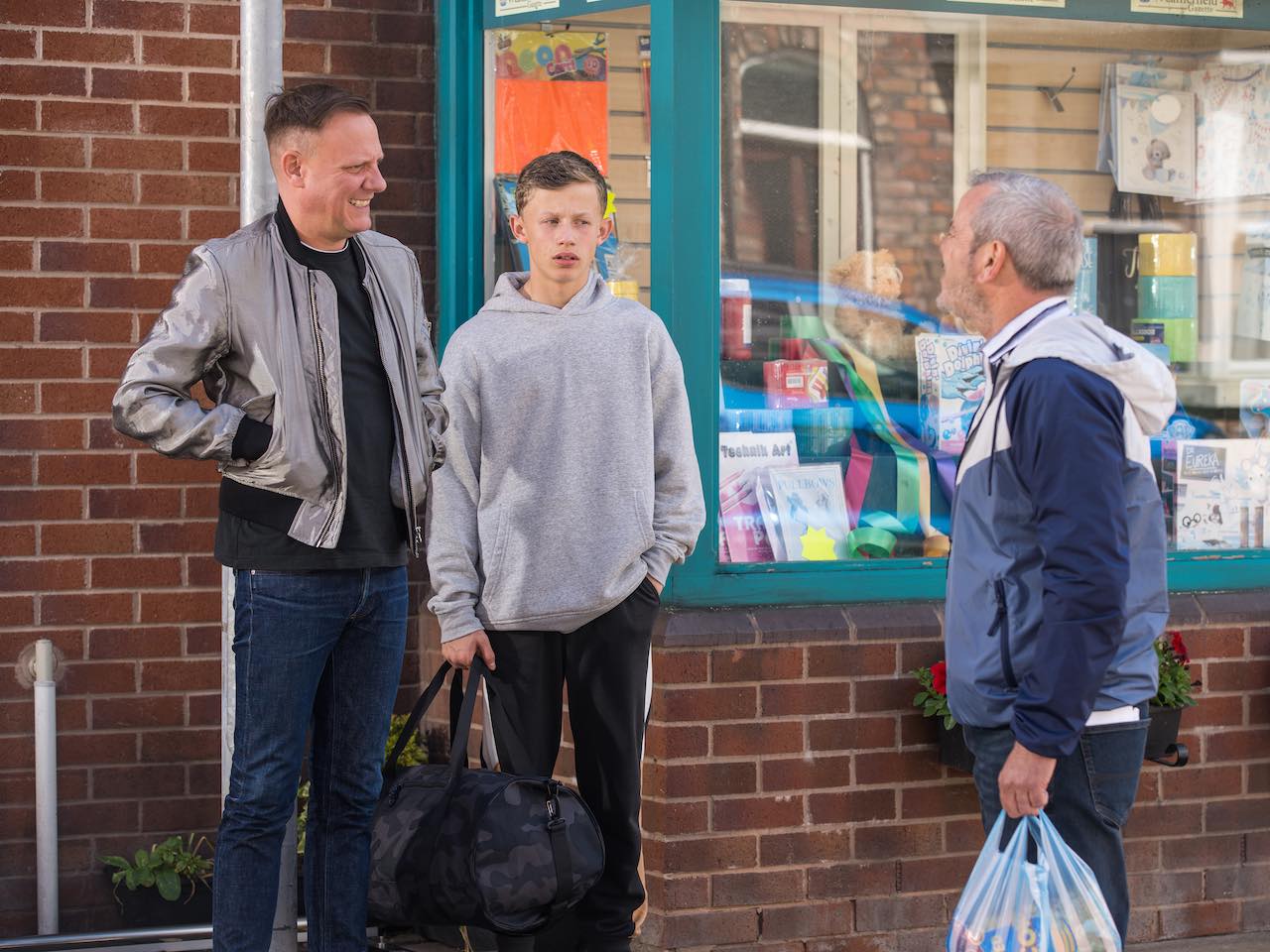 Sean, Frank and Dylan on Coronation Street on July 20, 2022