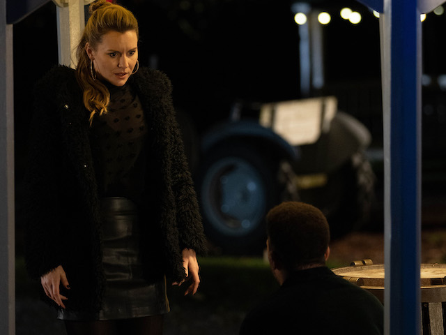 Dawn and Billy on Emmerdale on December 31, 2021