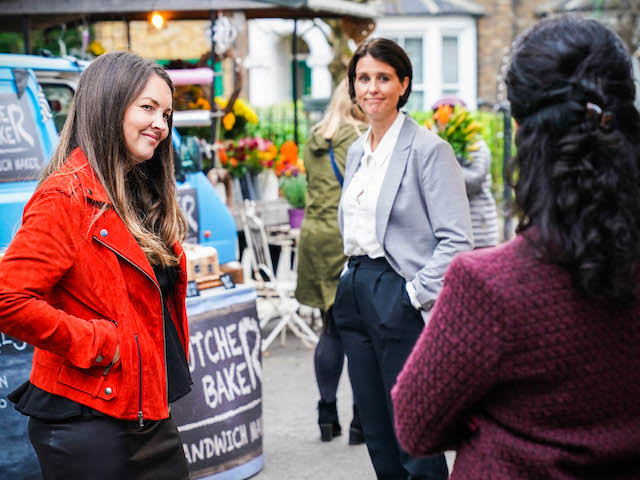 Stacey, Eve and Suki on EastEnders on November 1, 2021
