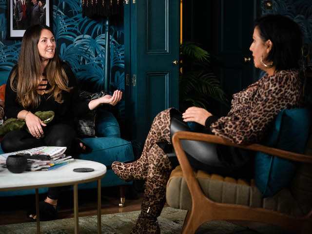 Stacey and Kat on EastEnders on November 23, 2021
