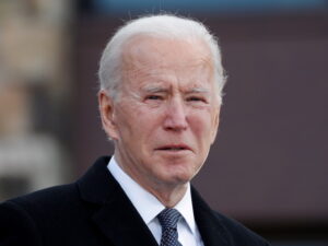 Joe Biden in New Castle, Delaware, on January 19, 2021