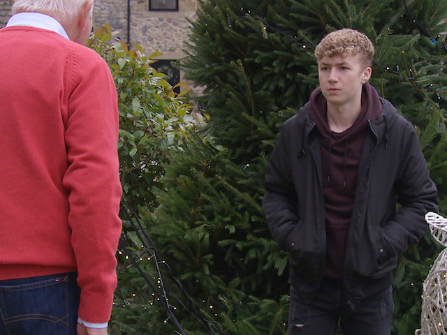 Noah and Pollard on Emmerdale on December 20, 2021