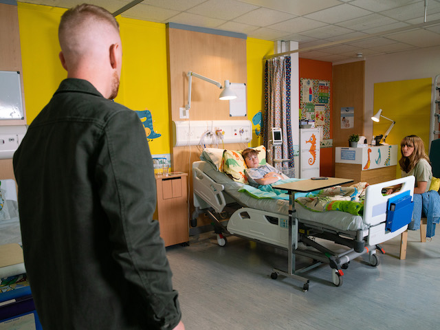 Gary, Liam and Maria on Coronation Street on August 23, 2021