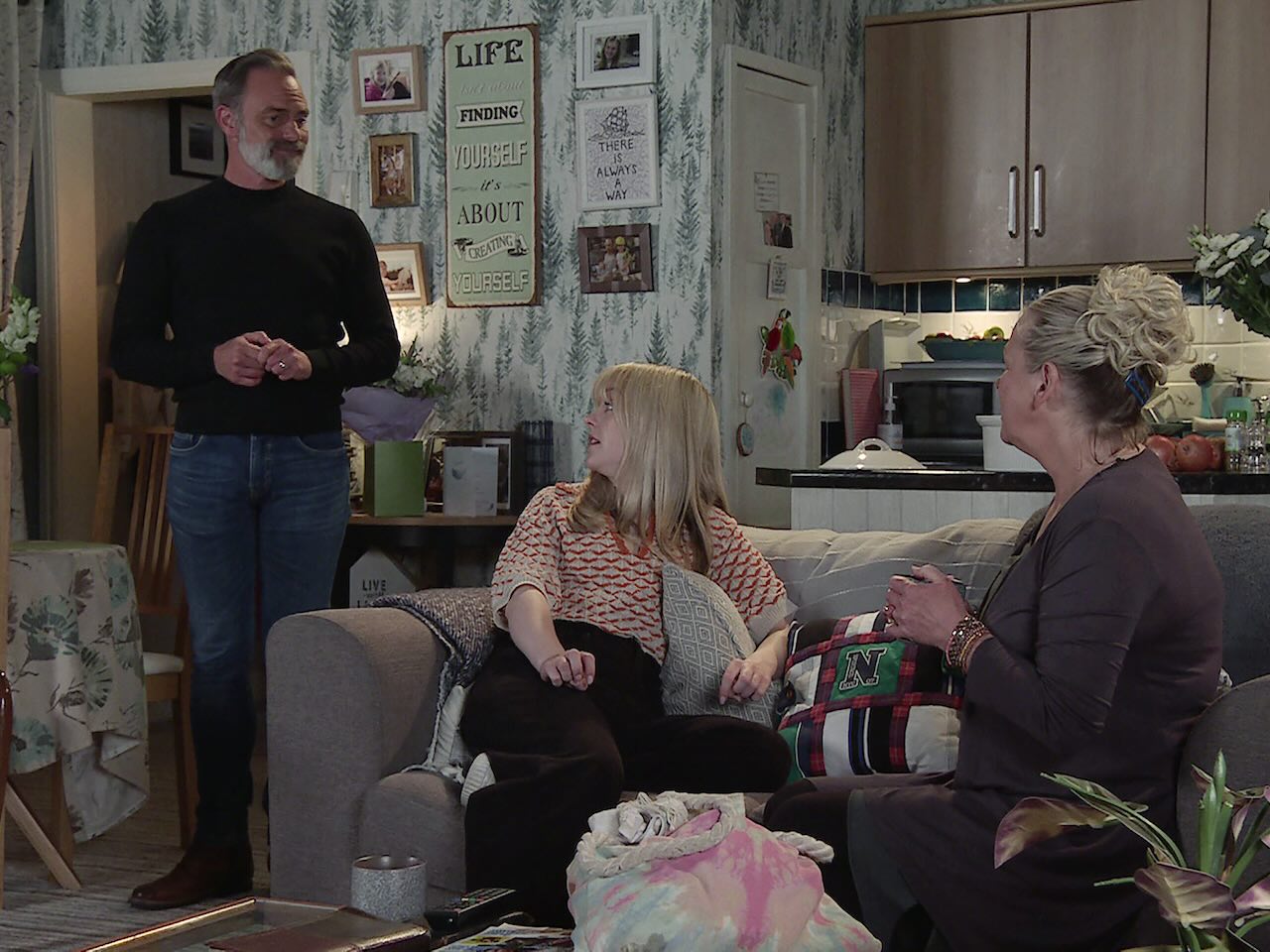 Billy, Summer and Bernie on Coronation Street on September 23, 2024