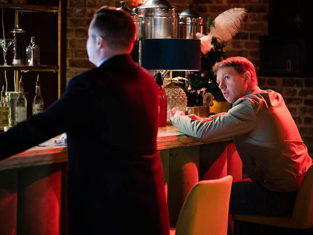 Aaron and Neil on EastEnders on December 16, 2021