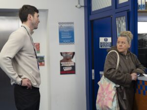 Bernie and Kit on Coronation Street on May 20, 2024