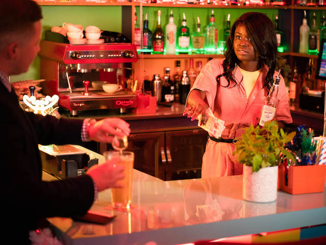 Aaron and Mila on EastEnders on November 29, 2021