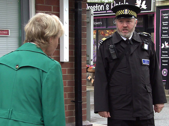 Fergus and Sally on Coronation Street on October 4, 2021