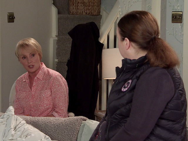 Sally and Mary on Coronation Street on November 24, 2021