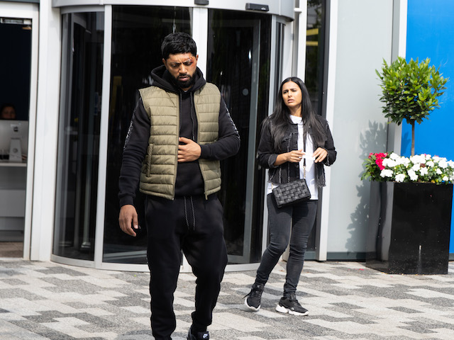 Zeedan and Alya on Coronation Street on September 20, 2021