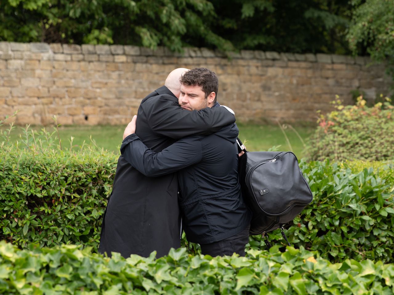 Aaron says goodbye to Paddy on Emmerdale on October 31, 2022