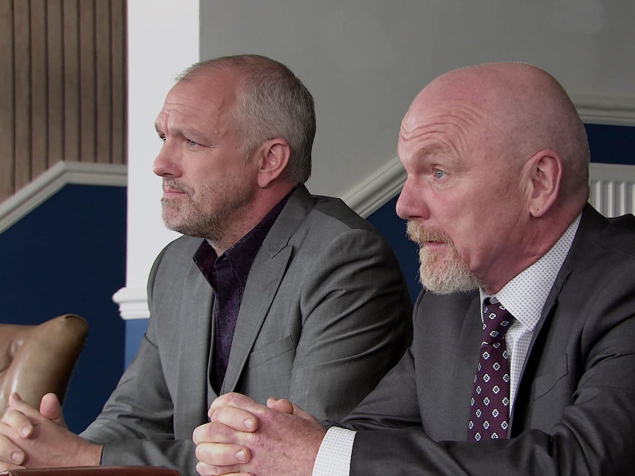 Weatherfield County representatives meet James and Dee-Dee on Coronation Street on September 28, 2022
