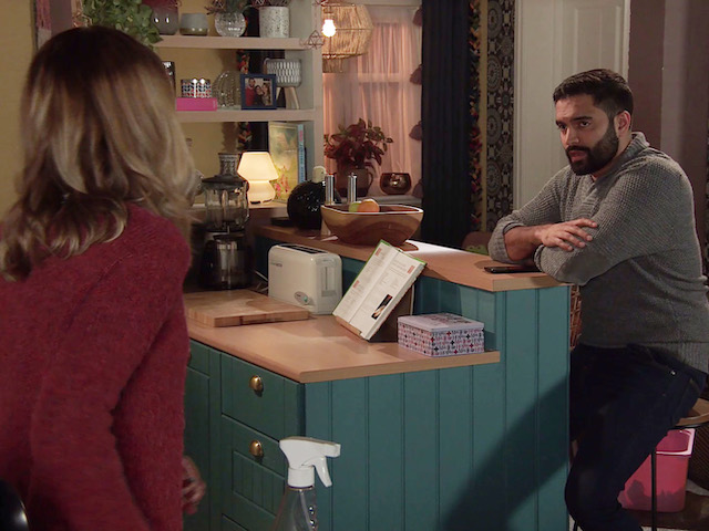 Toyah and Imran on Coronation Street on November 8, 2021