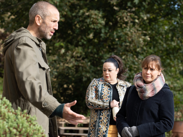 Sam, Mandy and Lydia on Emmerdale on December 3, 2021