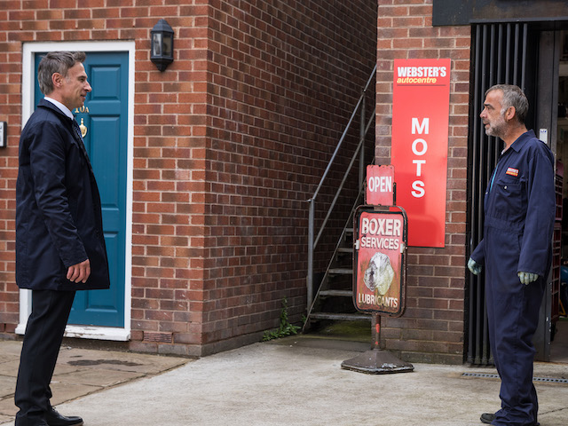 Stefan and Kevin on Coronation Street on October 1, 2021