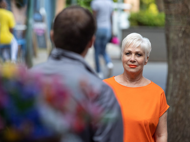 Warren and Trish on Hollyoaks on August 23, 2021