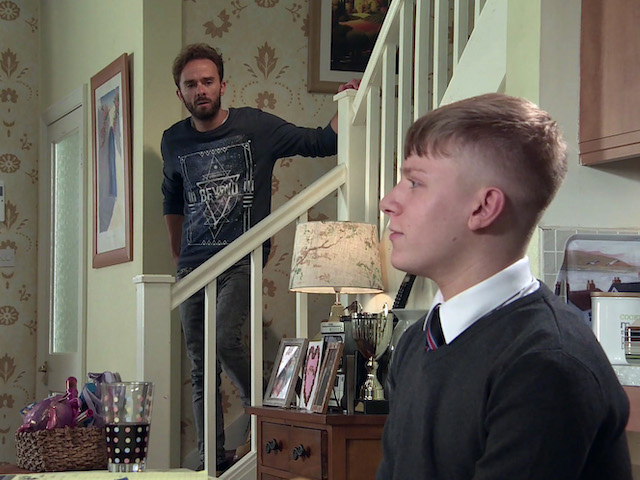 David and Max on Coronation Street on October 8, 2021