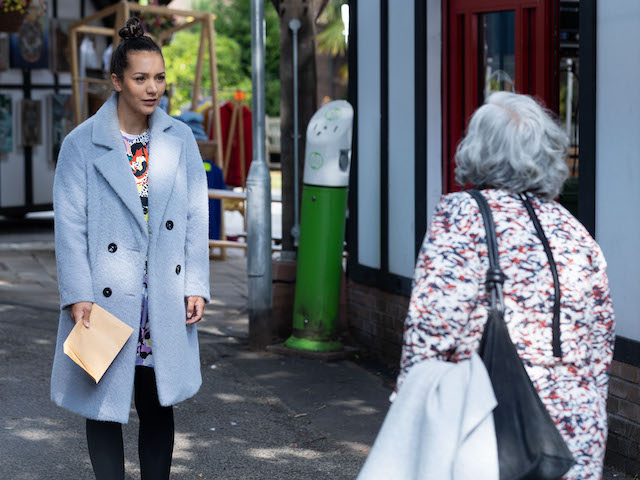 Cleo and Misbah on Hollyoaks on October 21, 2021