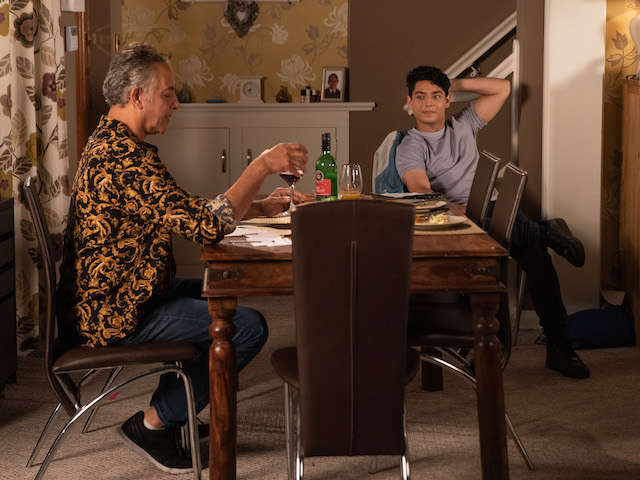 Dev and Aadi on Coronation Street on September 13, 2021