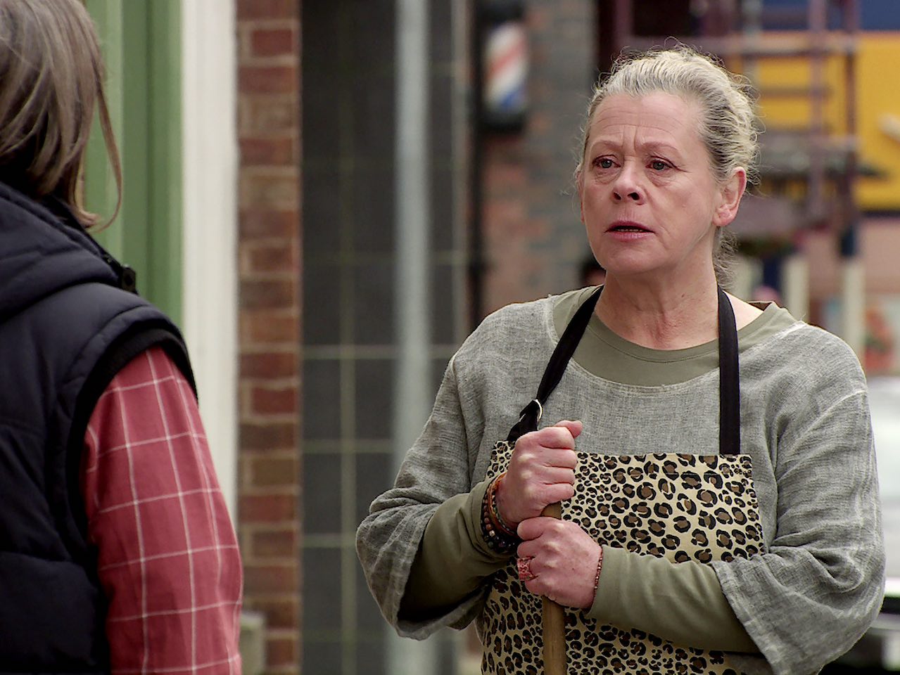 Bernie and Denny on Coronation Street on May 1, 2024