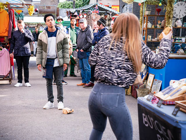 Keegan and Tiffany on EastEnders on December 14, 2021