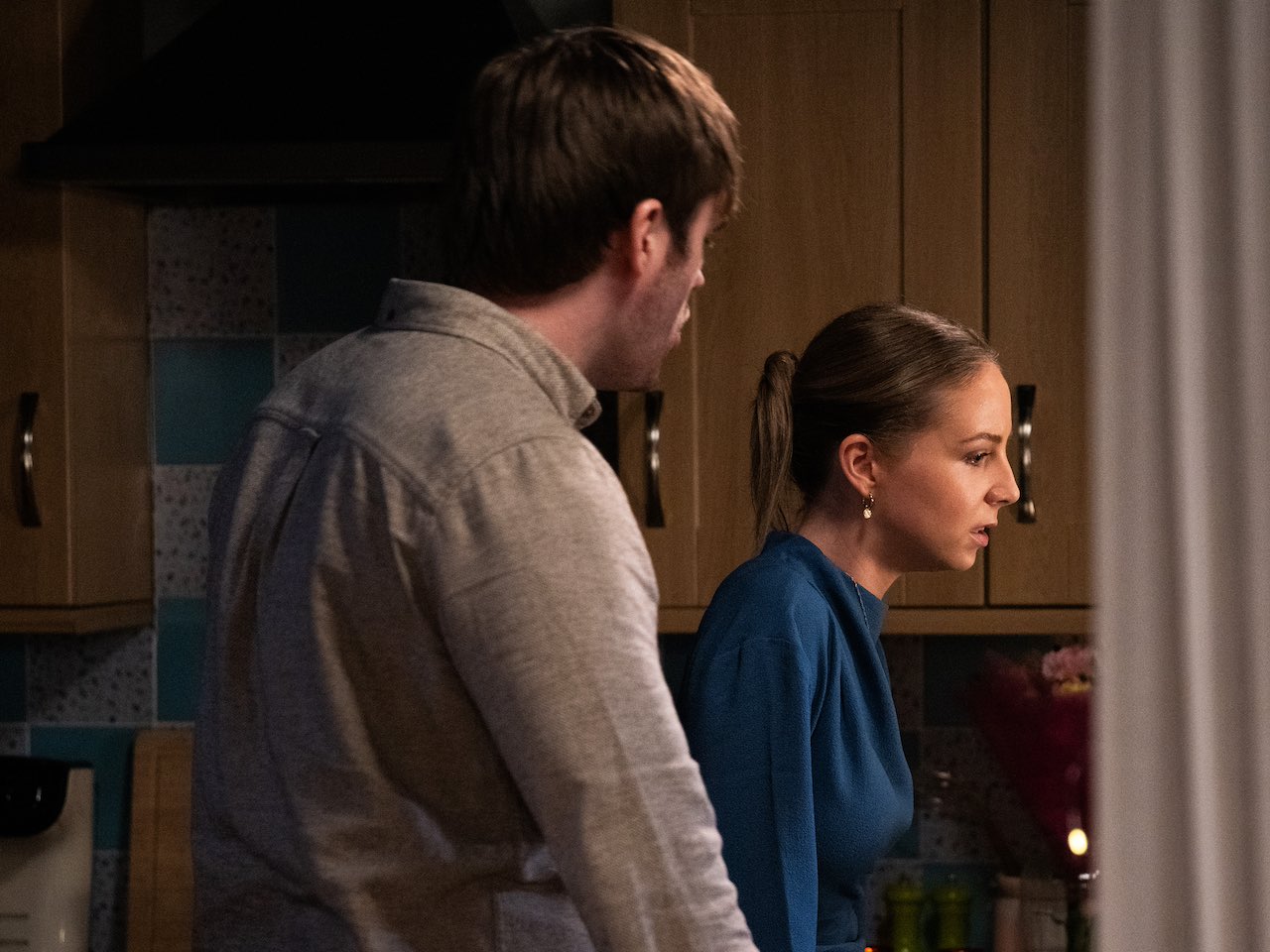 Tom and Belle on Emmerdale on May 7, 2024