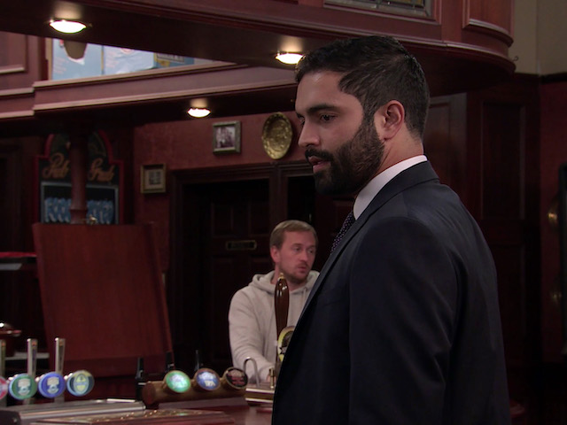 Imran on Coronation Street on October 11, 2021