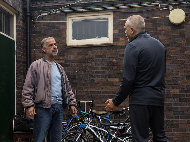 Kevin and Tez on Coronation Street on October 8, 2021