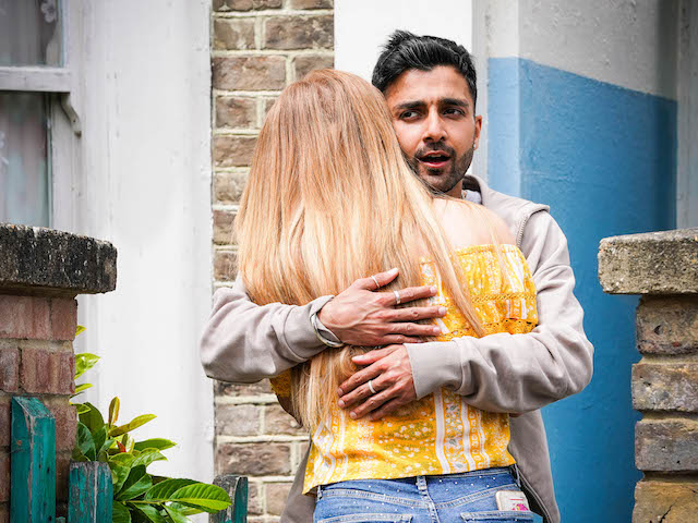 Tiffany and Vinny on EastEnders on August 30, 2021