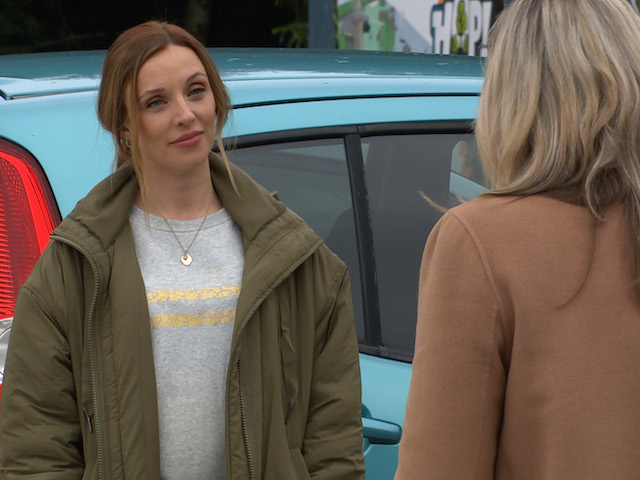 Andrea and Kim on Emmerdale on October 15, 2021