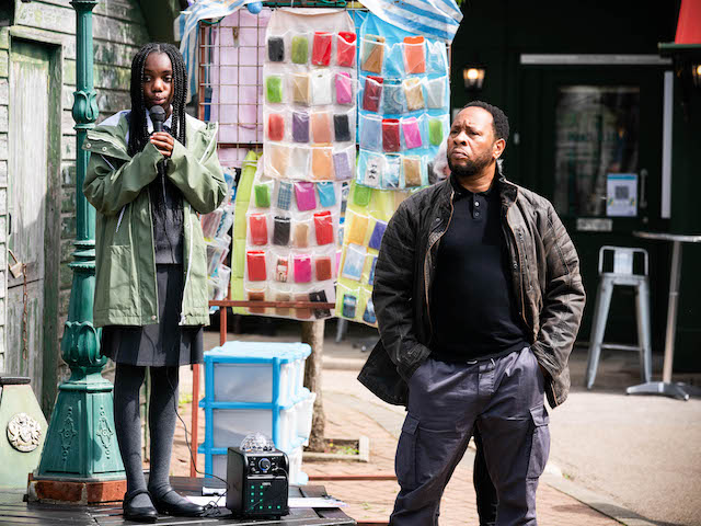 Bailey and Mitch on EastEnders on November 1, 2021