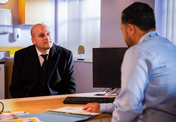 Stuart on EastEnders on December 6, 2021
