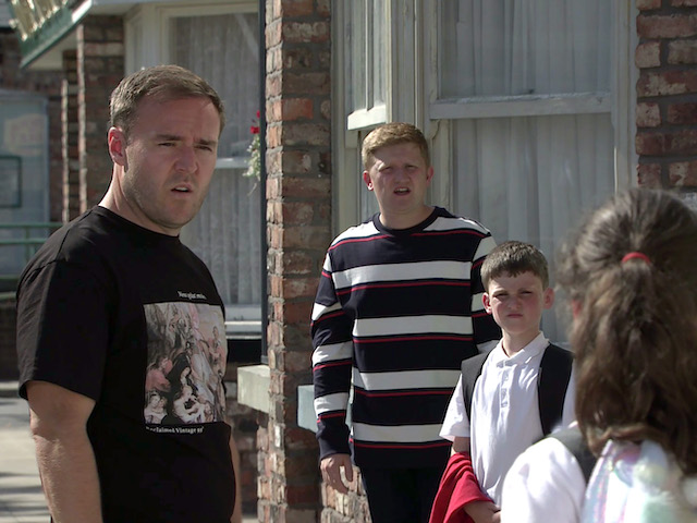 Tyrone, Chesney and Joseph on Coronation Street on September 6, 2021