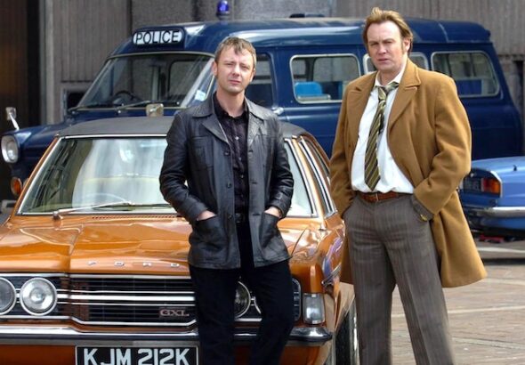 John Simm as Sam Tyler and Philip Glenister as Gene Hunt in Life on Mars