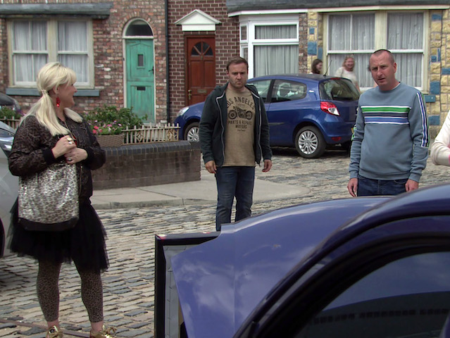 Beth, Tyrone and Kirk on Coronation Street on September 15, 2021
